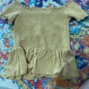 American eagle off the shoulder shirt